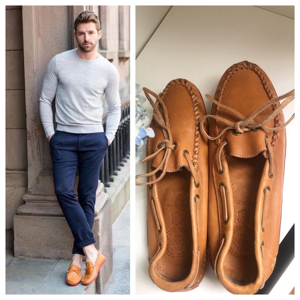 🎉Flash Sale🎉 NWOB 100% Leather Men’s slip ons made in Spain
